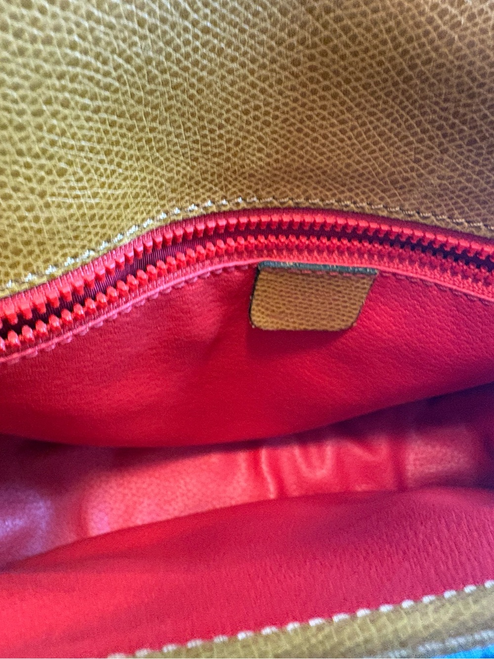 CELINE Tan Leather Crossbody Bag - Picture 6 of 6